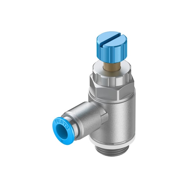 One-Way Flow Control Valve GRLA-3/8-QS-8-RS-D